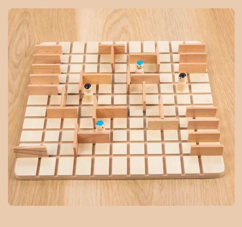 Jeu de Société Éducatif en Bois Montessori Édition Limitée Pour 2 À 4 Joueurs et Familles by Mon Labubu