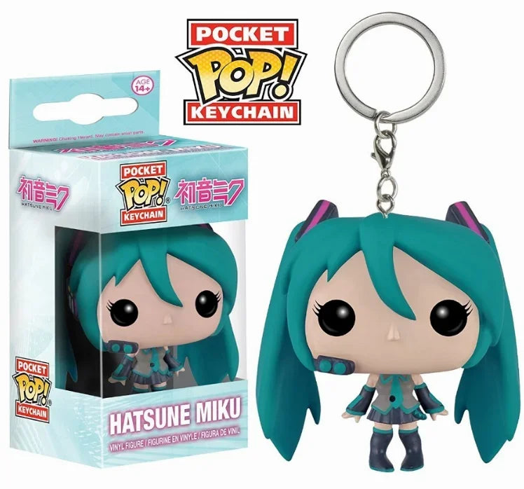 Funko porte-clés attaque sur Titan Levi Eren Jaeger Annie Leonhart Hatsune.Miku figurine porte-clés jouets de poche poupées porte-clés