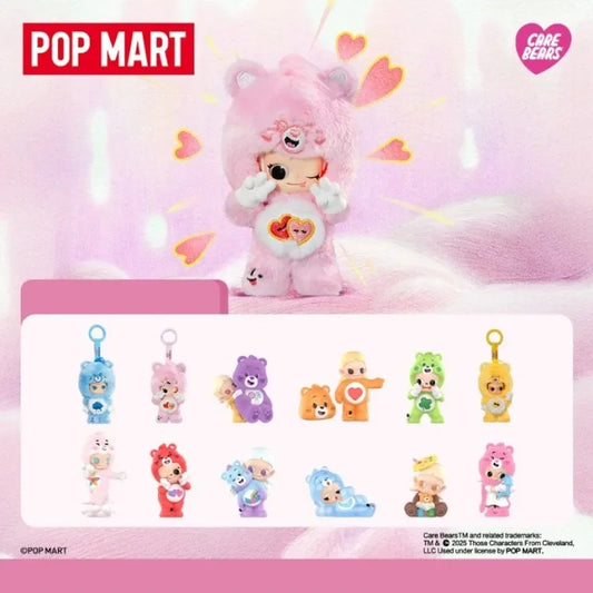 POPMART CareBears x Zsiga série boîte aveugle devinez sac décoration de bureau modèle mignon cadeau fille sac aveugle jouets Figure d'anime