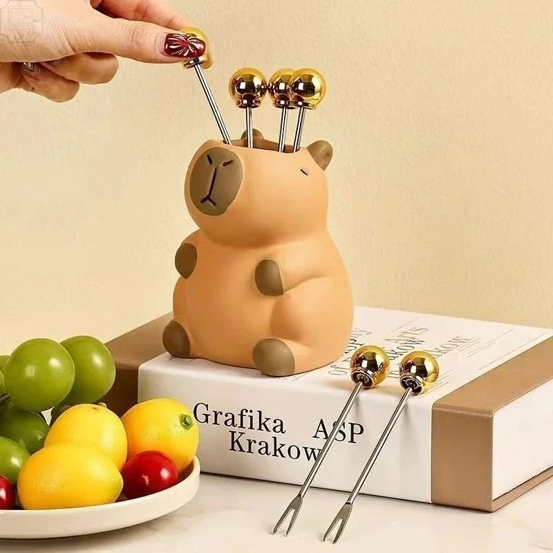 Porte-Stylos Capybara Kawaii – Rangement Bureau