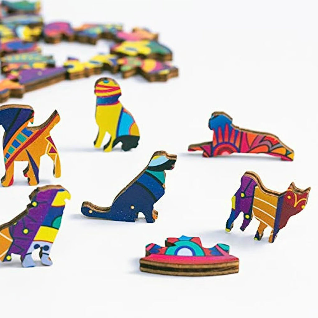 Puzzle en Bois – Animaux Silhouettes – 3D Découpe Créative
