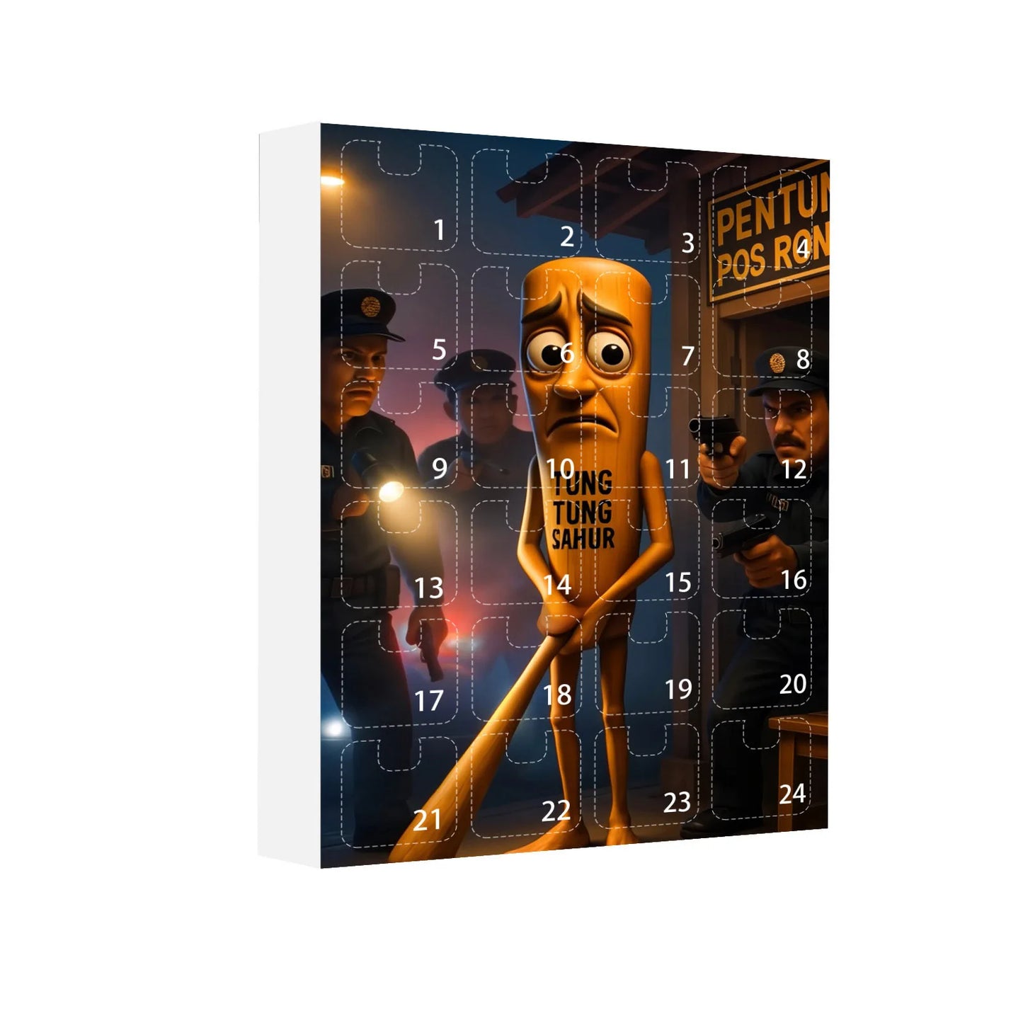 Calendrier de l’Avent Italian Brainrot avec Figurines Acryliques et Silicone