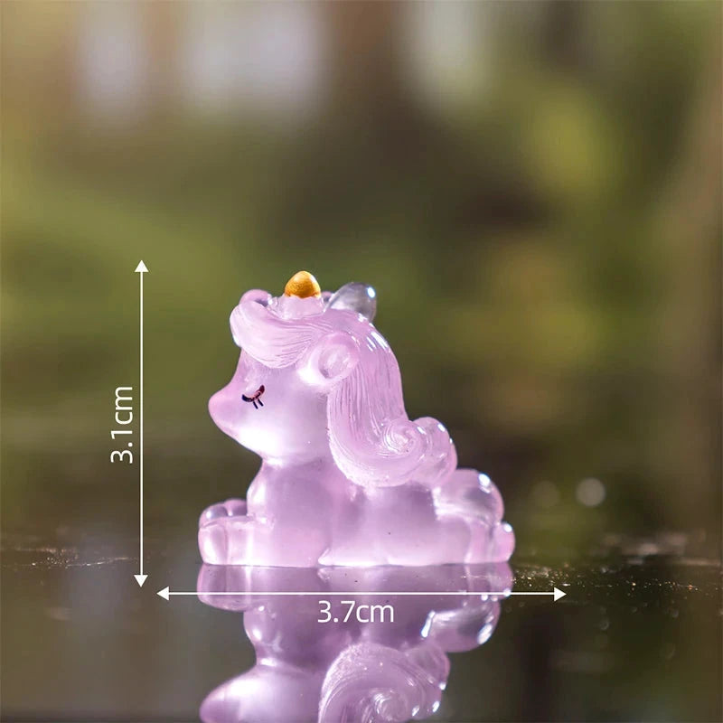 Statue licorne miniature lumineuse