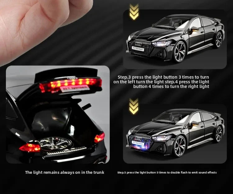 WELLY Audi RS7 Sportback 1:18 – Modèle de voiture en alliage