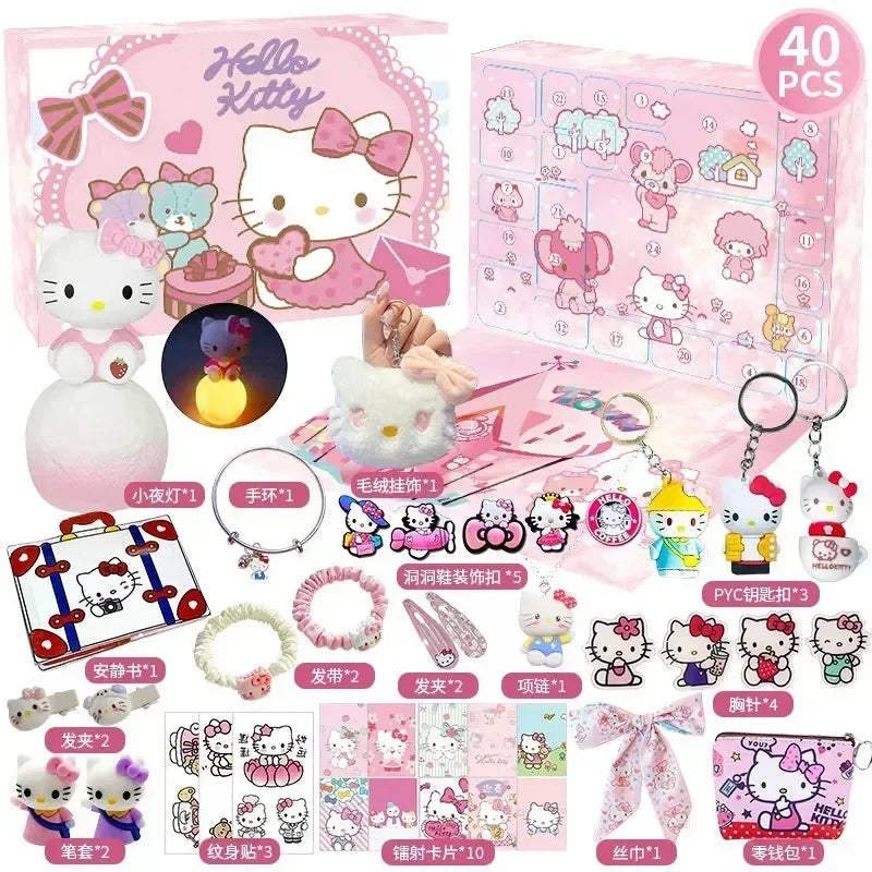 MINISO Hello Kitty Kuromi Calendrier de l’Avent Anime 24 Jours