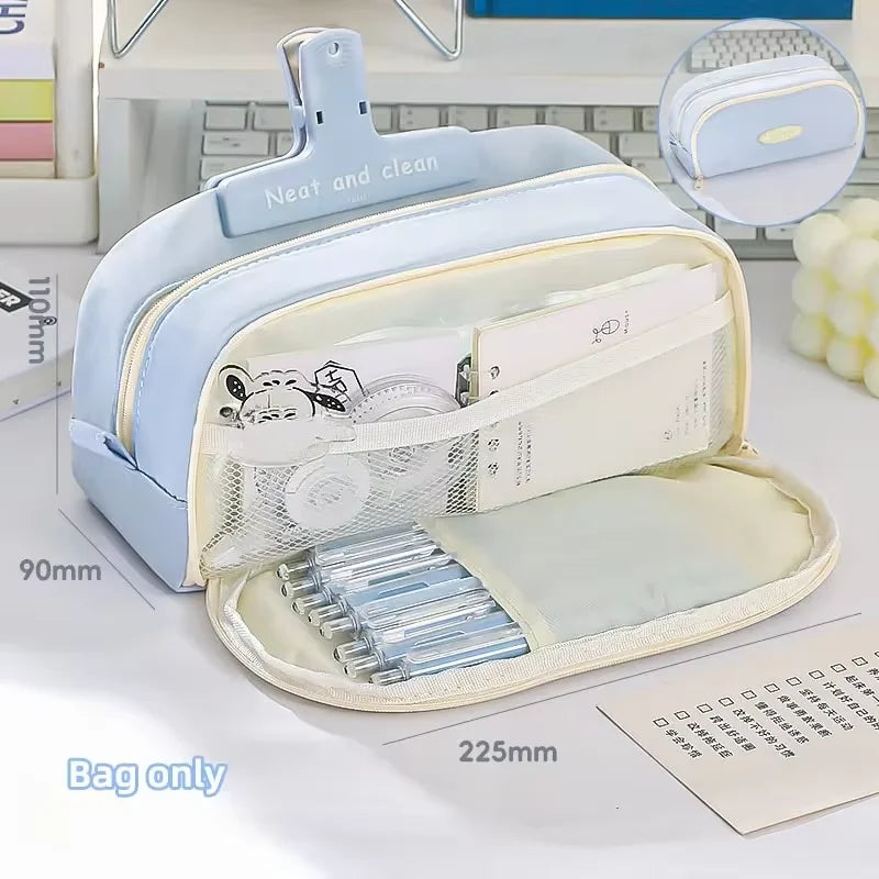 Trousse Scolaire Kawaii Grande Capacité Multi-Poches