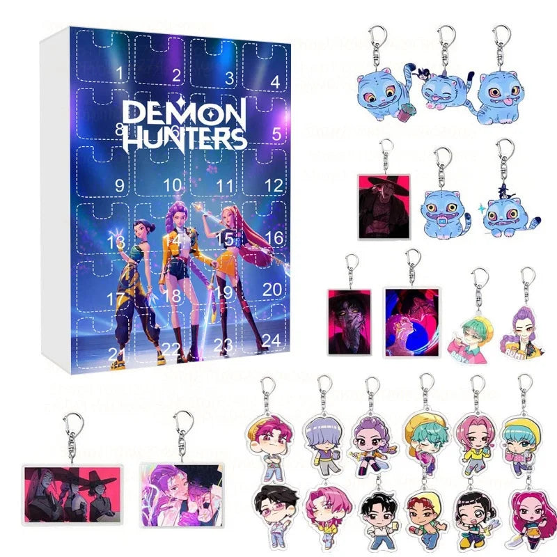 Calendrier de l’Avent Kpop Demon Hunters avec Figurines Acryliques