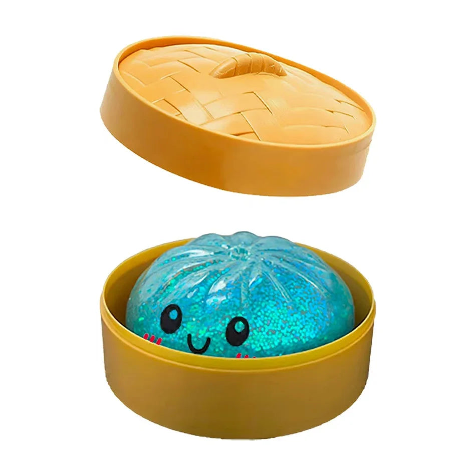 Squishy Dumpling Pailleté Anti-Stress – Coffret 1 à 12 pièces