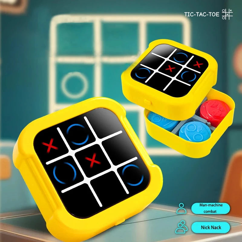 1PC Tic Tac Toe échiquier électronique multifonctionnel éducation des enfants stratégie jouet interactif jeu de cerveau Parent-enfant amusant