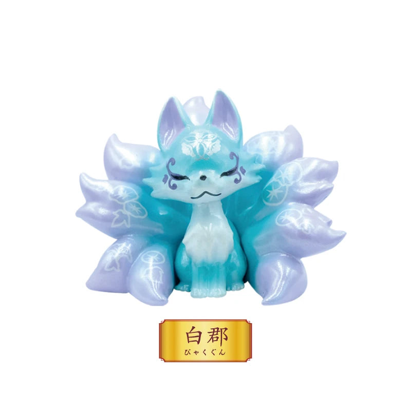 Figurine Renard à Neuf Queues Flower Bud – Série Four Seasons