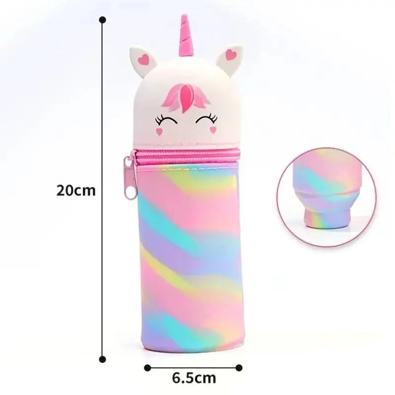 Trousse Silicone Kawaii – Forme Animal – Grande Capacité