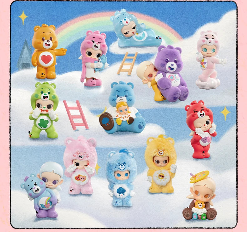 POPMART CareBears x Zsiga series blind box guess bag desk decoration cute model gift girl blind bag toys anime figure