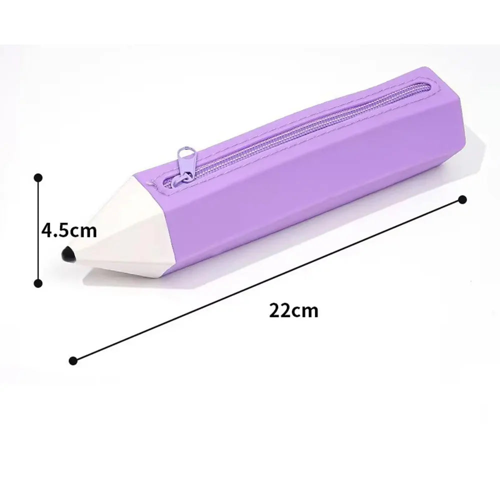 Trousse Silicone Crayon Kawaii – Grande Capacité