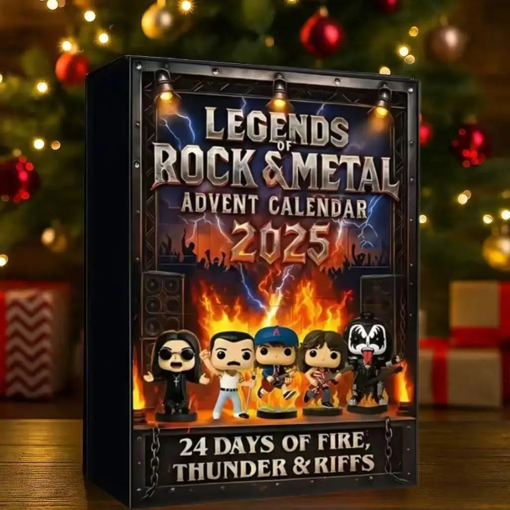 Calendrier de l’Avent Rock Metal 2025 Figurines Icônes Musique Acryliques
