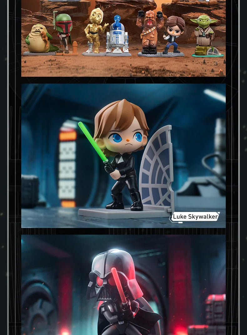 POP MART Star Wars Series Blind Box Guess Bag Mystery Box Toys Cute Doll Anime Figure Ornaments Gift