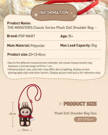POP MART – Sac Peluche Labubu The Monsters – Édition Classique