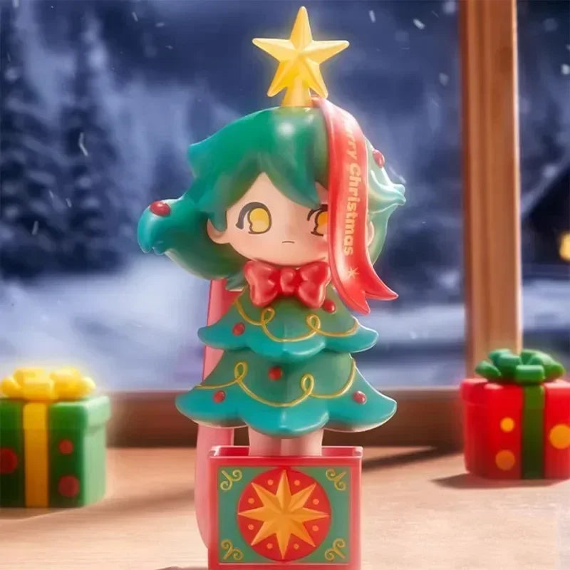 POP MART AZURA série de noël chaude véritable boîte aveugle jouets Kawaii Anime figurine Surprise boîte mystère…