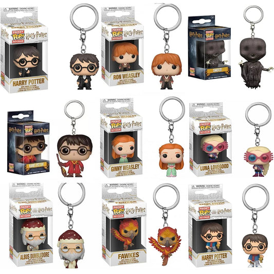 Funko POP-Porte-clés figurine d'action, poupées modèles, Dementor, Hermione, Luna, Lovegood, Dobby, Snape, Ron, Ginny, Magic School, Fawkasultraviolet