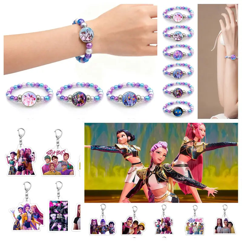 Porte-clés esthétique pour sac Kpop, chasseur de démons, tigre, fournitures de fête, Badge pour Fans, cadeaux de fête