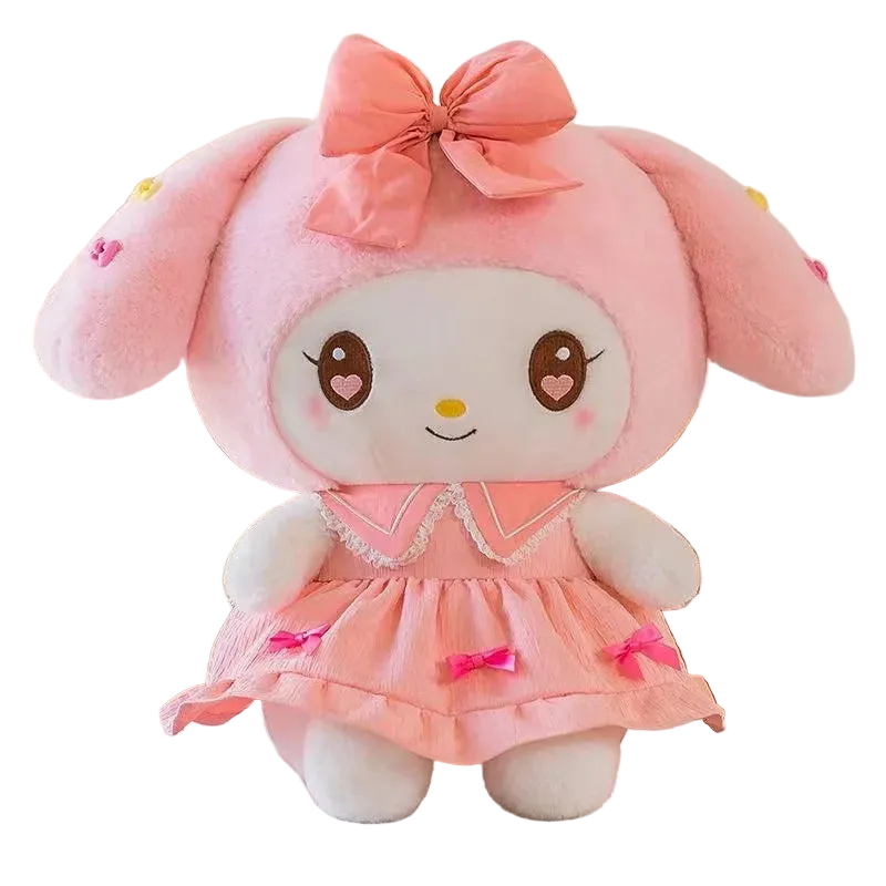 Peluche Kuromi Robe Violette – Sanrio Melody Kawaii 30cm