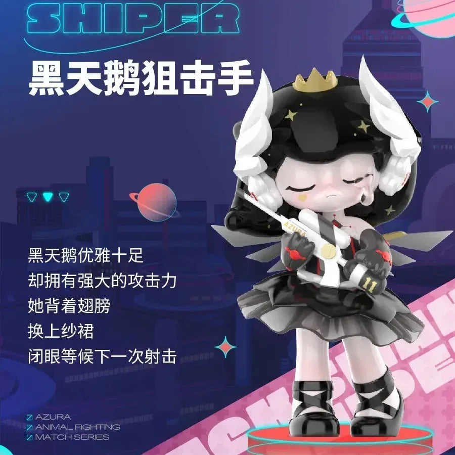 Pop Mart véritable Azura série de sport animale boîte aveugle boîte mystère originale jouets poupée mignon Anime…