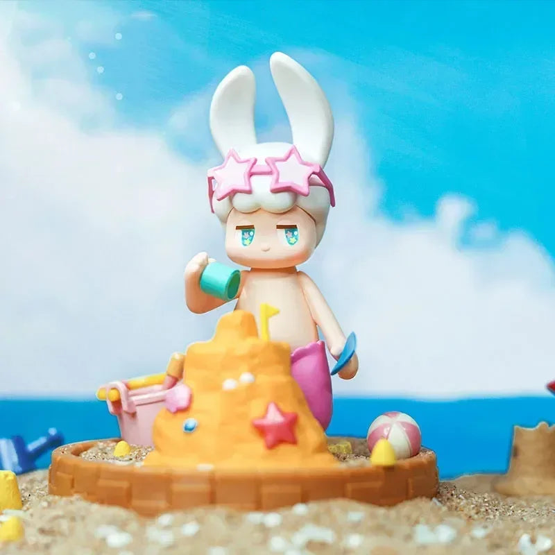 Pop Mart Satyr Rory Summer Fun Series Blind Box Toys Kawaii Anime Action Figure Décoration de Bureau Boîte Mystère Sac…