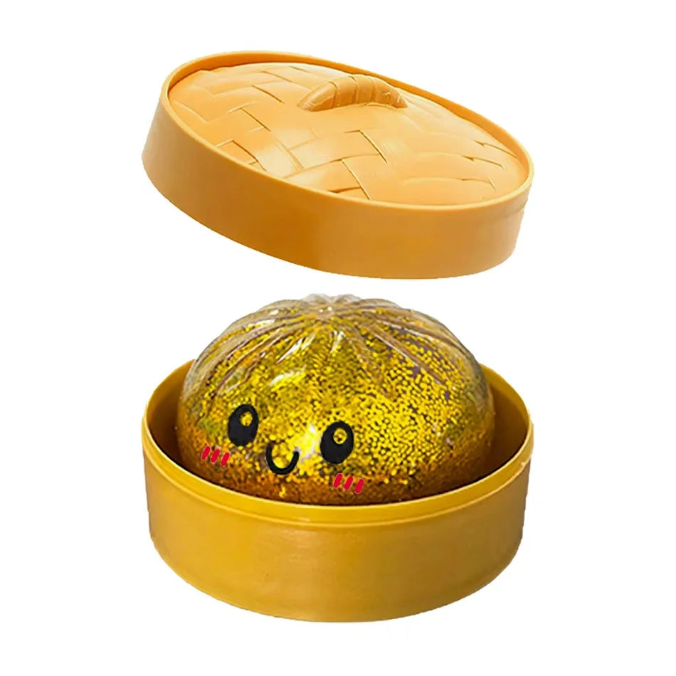Squishy Dumpling Pailleté Anti-Stress – Coffret 1 à 12 pièces