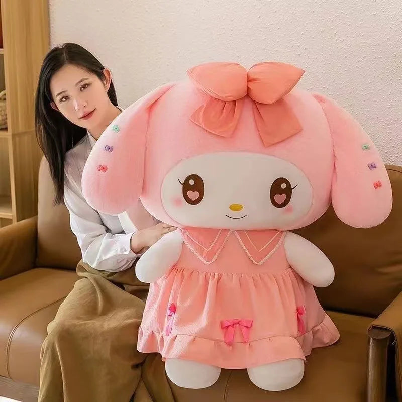 Peluche Kuromi Robe Violette – Sanrio Melody Kawaii 30cm