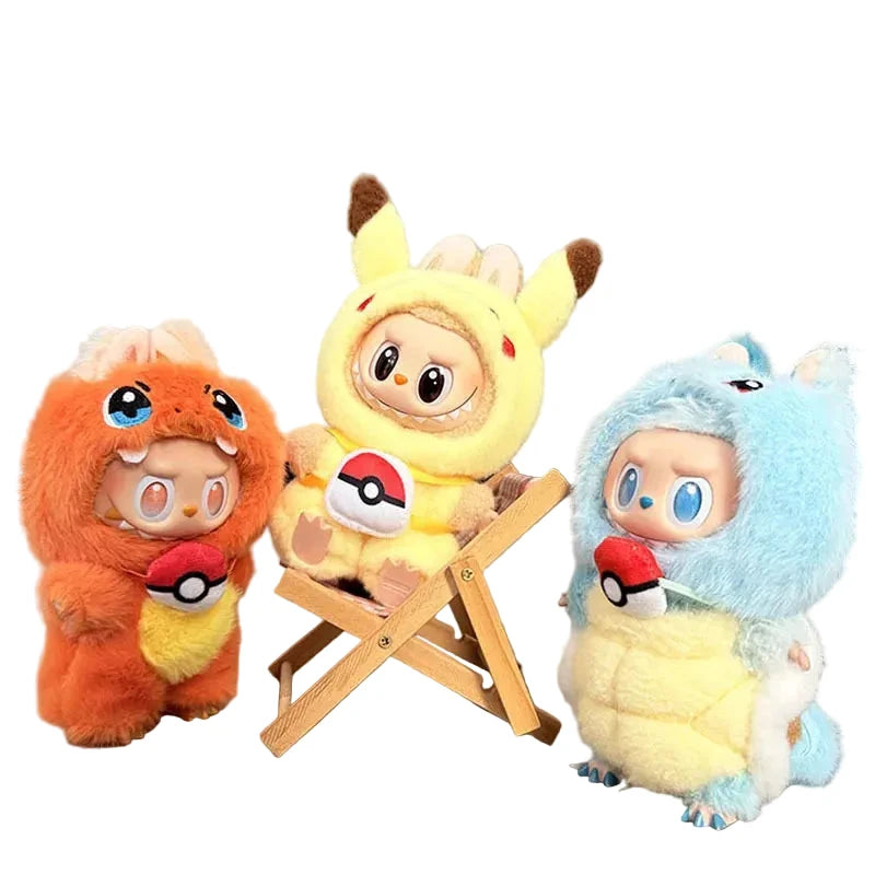 Labubu Ensemble Costume Quatre Styles Pikachu Échelle 1 sur 12