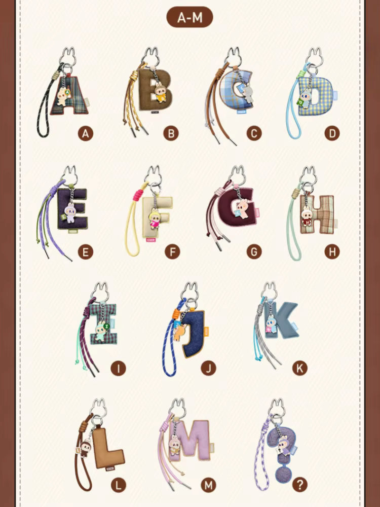 Pop Mart Pin for Love The Monsters Lettres — Blind Box
