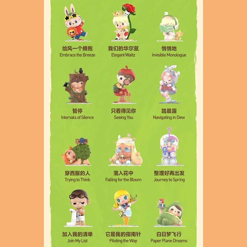 POP MART main dans la main série boîte aveugle jouets Kawaii Anime figurine Surprise boîte mystère poupées filles cadeau