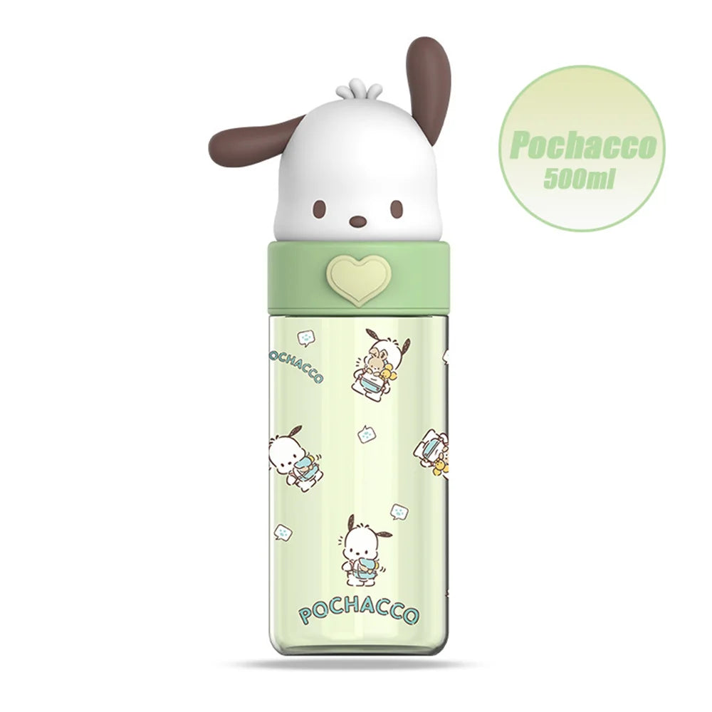 Gourde Transparente Kawaii 500ml – Hello Kitty & Friends