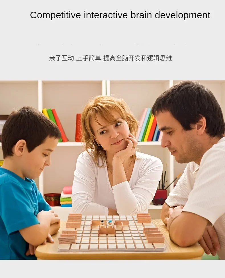 Jeu de Société Éducatif en Bois Montessori Édition Limitée Pour 2 À 4 Joueurs et Familles by Mon Labubu