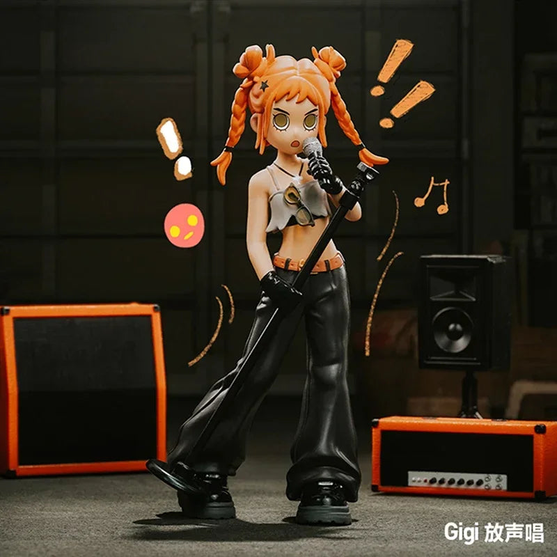 POP MART – boîte aveugle de la série Peach Riot Rise Up, jouets, figurine d'action Anime Kawaii, boîte mystère…