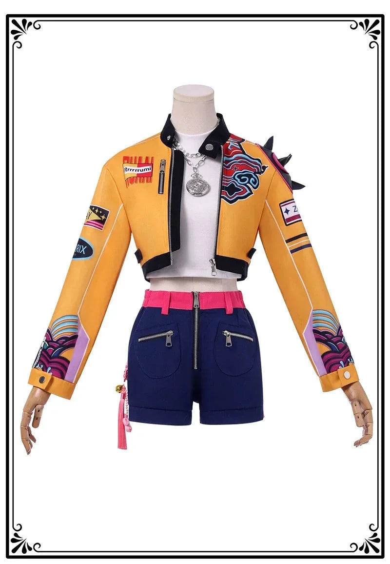 KPOP Rumi – Costume Cosplay Femmes Filles avec Perruque