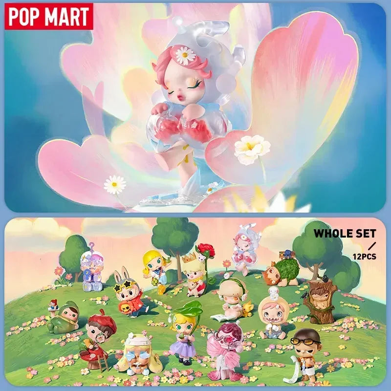 POP MART main dans la main série boîte aveugle jouets Kawaii Anime figurine Surprise boîte mystère poupées filles cadeau