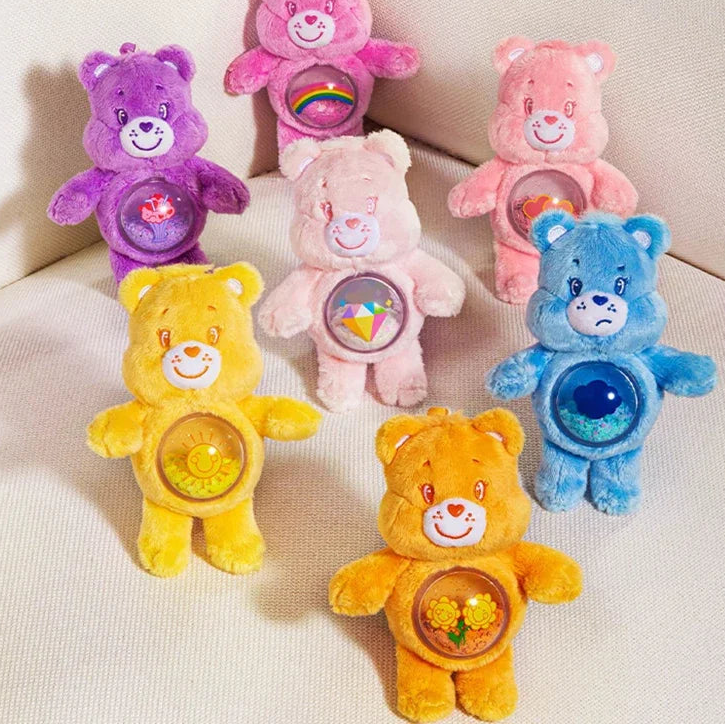 Pop Mart – Care Bears Série de Vie Confortable – Blind Box Pendentif Peluche de Sable Fluide