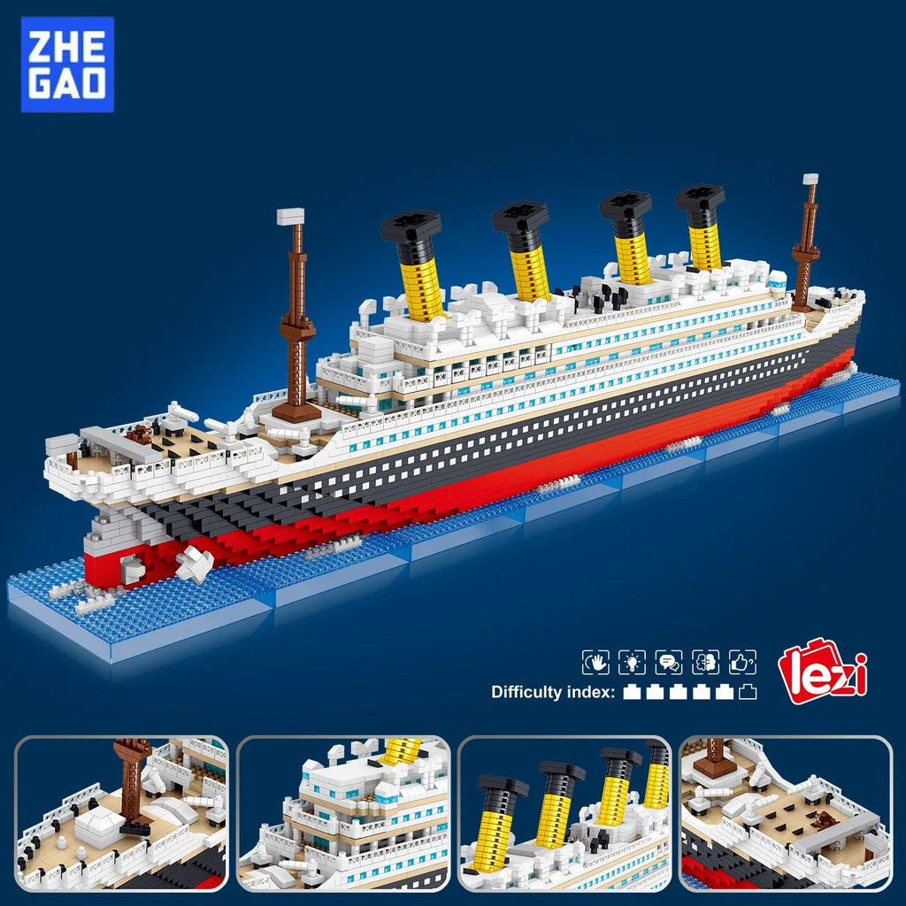 Titanic Croisière Édition Prestige Briques Miniatures Pour Enfants Somptueuse Construction 4 404 Pièces by Mon Labubu