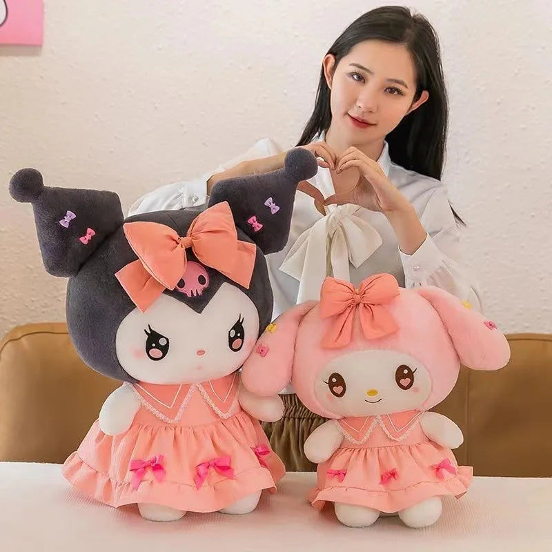 Peluche Kuromi Robe Violette – Sanrio Melody Kawaii 30cm