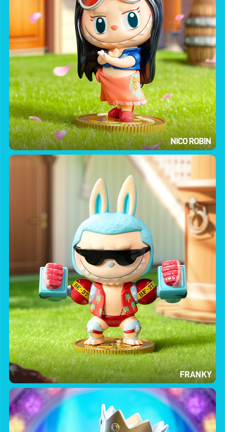 POP MART THE MONSTERS X une pièce série boîte aveugle jouets Kawaii Anime figurine Surprise boîte mystère poupées filles cadeau