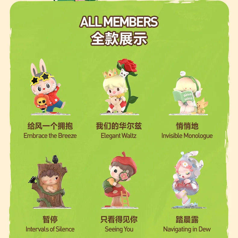 POP MART main dans la main série boîte aveugle jouets Kawaii Anime figurine Surprise boîte mystère poupées filles cadeau