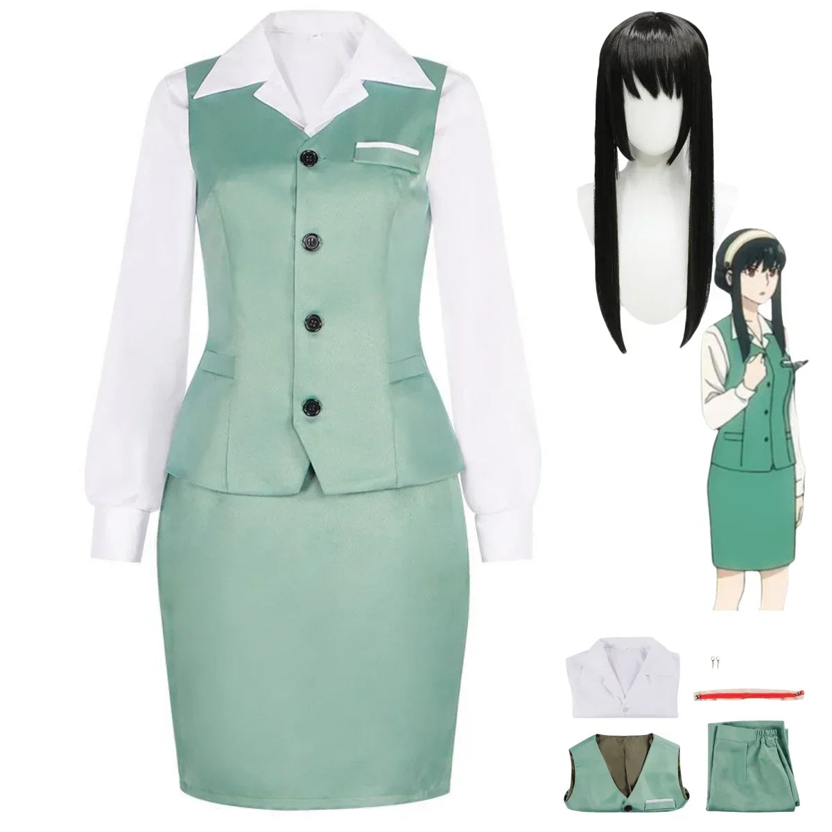 Costume Cosplay Yor Forger – SPY×FAMILY – Tenue et Perruque