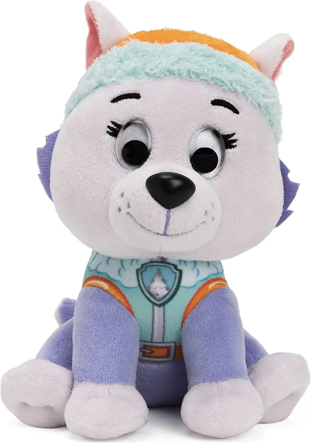 Original PAW Patrol Holiday Style Skye Chase Everest in scarf and hat. Officially licensed plush toy for ages 1 and up. 6 inches (15.2 cm).