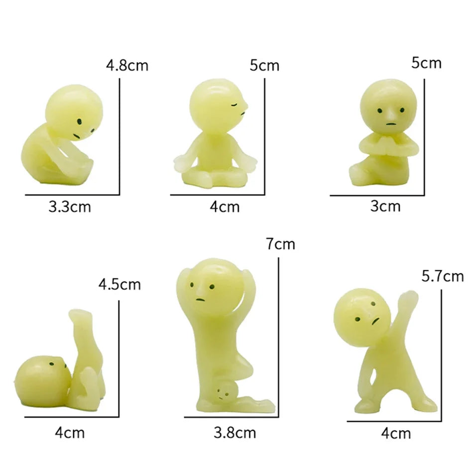 Mon Bubu Kawaii – Série Chambre Yoga – Coffret Figurines Noctilucentes PVC 7 cm