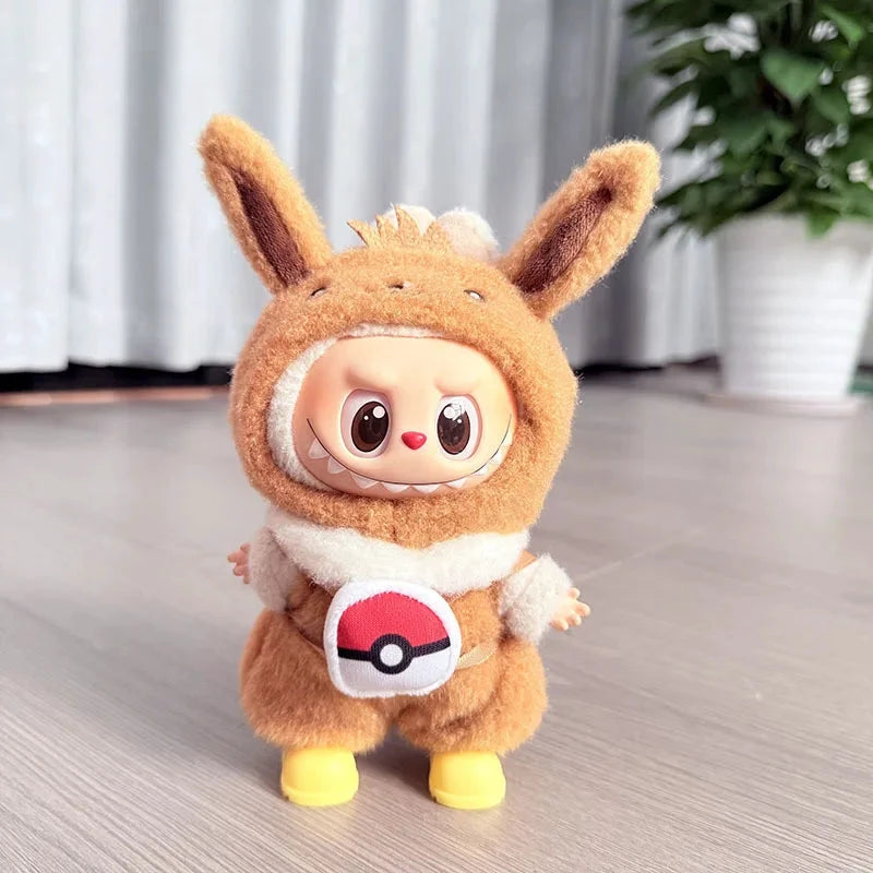 Labubu Ensemble Costume Quatre Styles Pikachu Échelle 1 sur 12