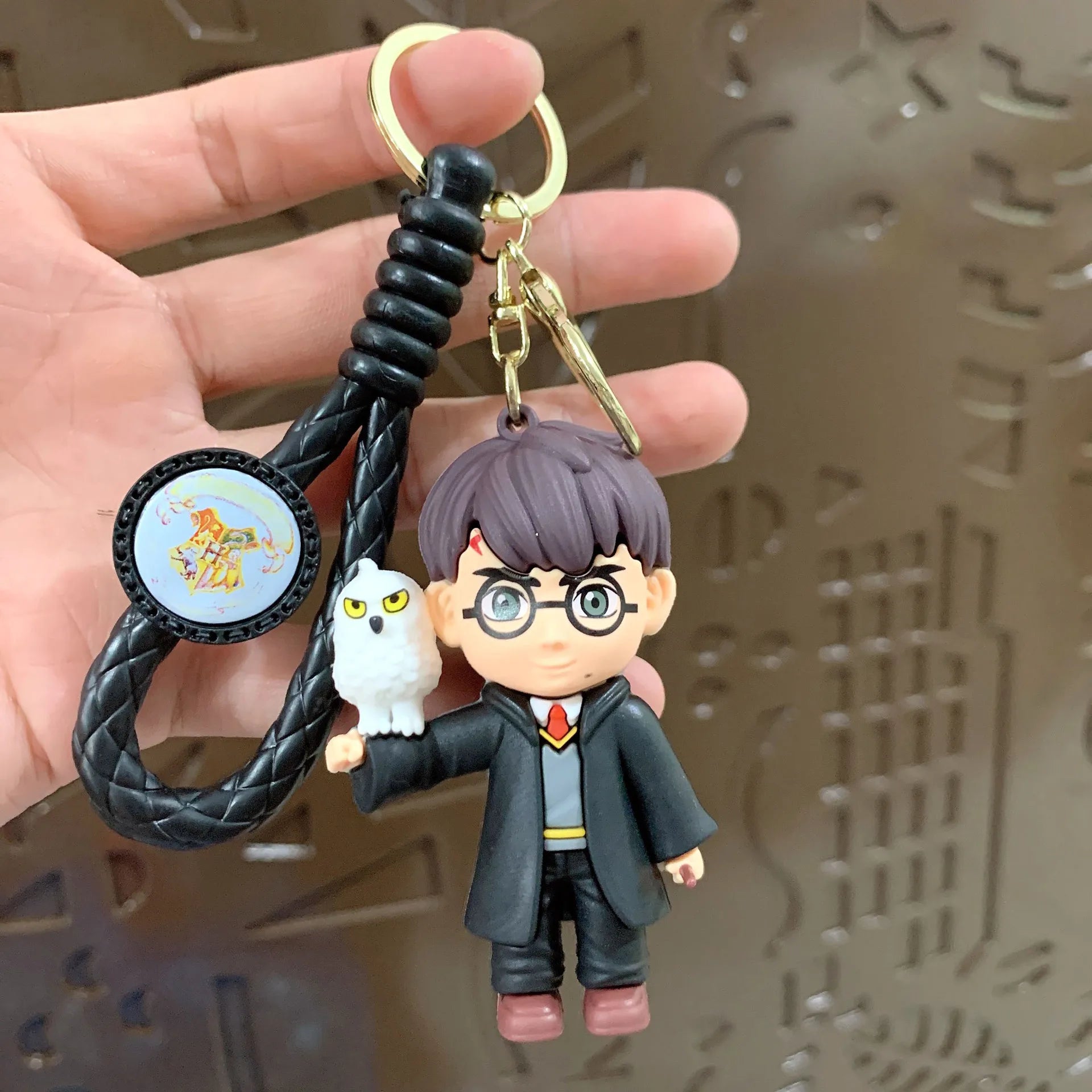 Harry Hogwarts Cute Cartoon Character Keychain Car Hanging Ornament Backpack Charm Gift for Fans Kids Handbag Keys Bag Decoration