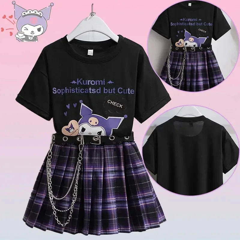 Kuromi – T-shirt and skirt set
