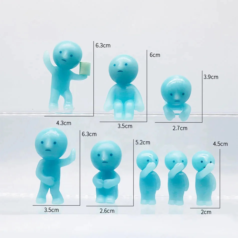 Mon Bubu Kawaii – Série Chambre Yoga – Coffret Figurines Noctilucentes PVC 7 cm