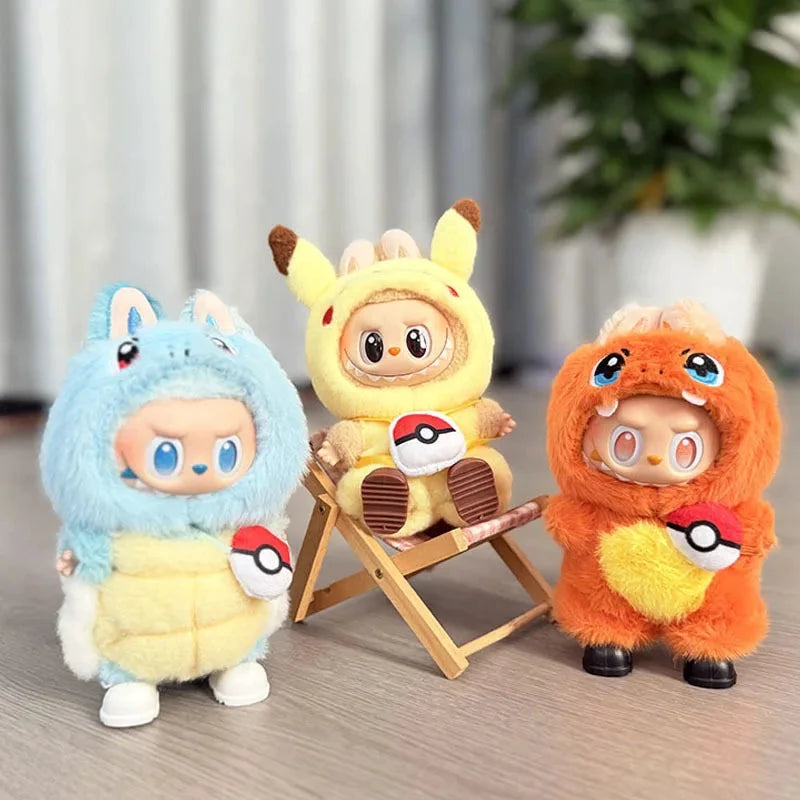 Labubu Ensemble Costume Quatre Styles Pikachu Échelle 1 sur 12