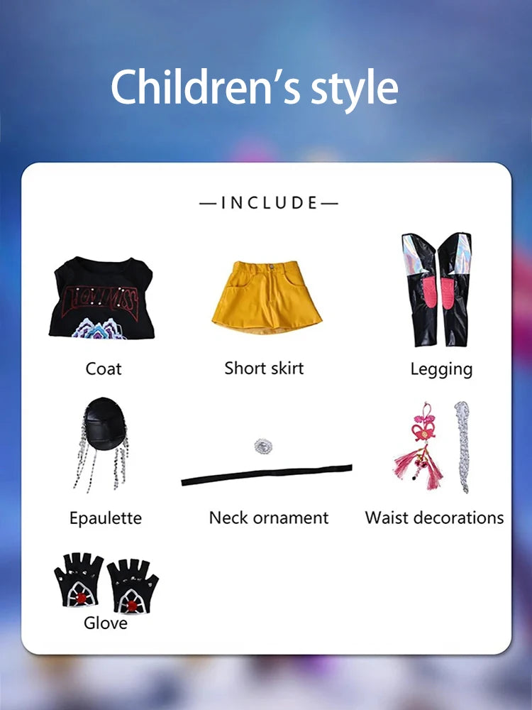 Rumi Cosplay Costume d'Halloween K-Pop chasseurs de démons Zoey Mira personnage Costume de jeu de rôle majeur impressions 3D pour la performance sur scène